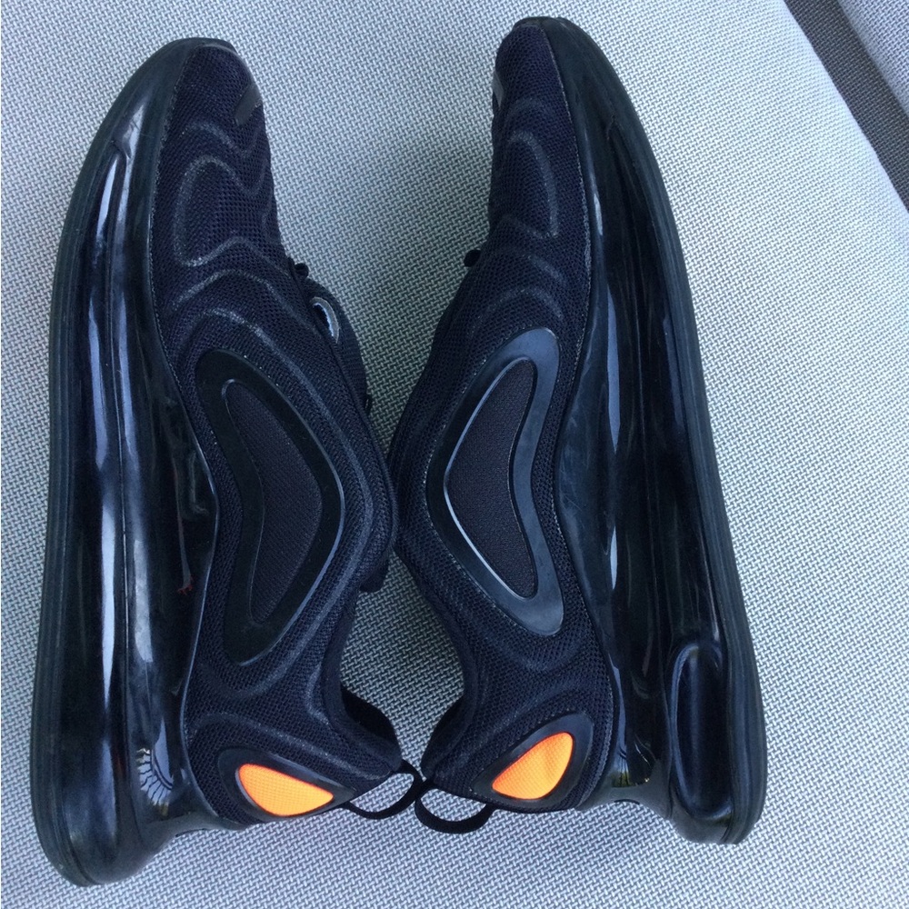 Nike Men’s Athletic Shoes in Black with Orange Accents
